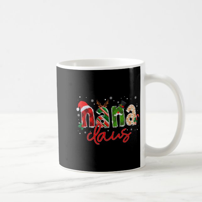 Nana Claus Santa Claus Family Matching Christmas P Kaffemugg (Höger)