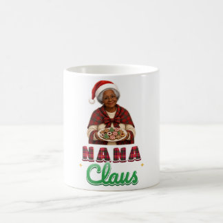 Nana Claus Tartan Jul Mormor Mugg