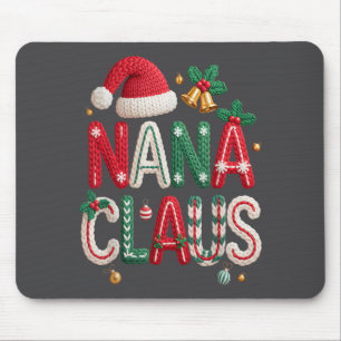 Nana Claus Tomte Mormor Familj Matchande Jul Musmatta