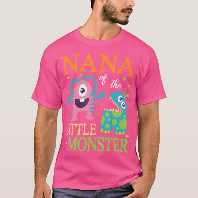 Nana, den lille Monster-dottern Lycklig-dagen T Shirt (Framsida)