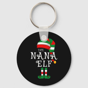 Nana Elf-familjens julmatchning Pajamas Group X Nyckelring