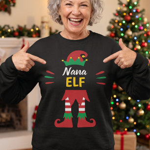 Nana Elf Matchande jul för familjen T Shirt