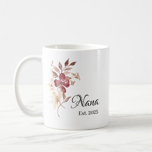 Nana Est. År – Ny Nana Milstolpspresent Kaffemugg (Vänster)