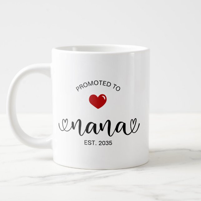 Nana Etablerad Ny Mormorspresent Jumbo Mugg (Vänster)