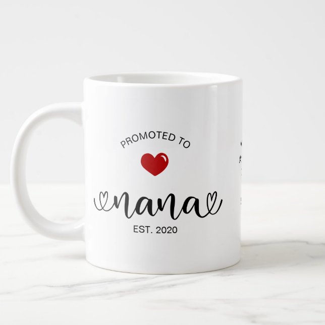 Nana etablerade ny mormorsgåva jumbo mugg (Vänster)