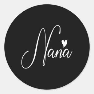 Nana for Grandma Mors dag Runt Klistermärke