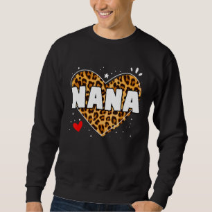 Nana för Women Grandma Mors dag jul Birt Lång Ärmad Tröja