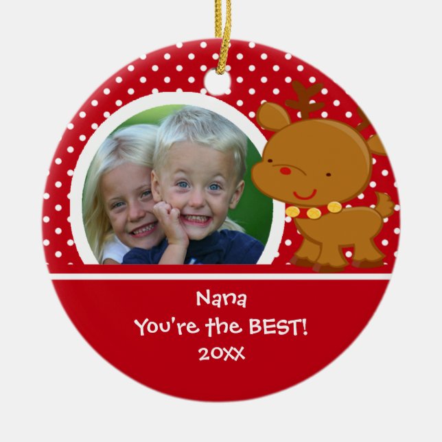 Nana Foto Ren Jul Ornament (Framsidan)