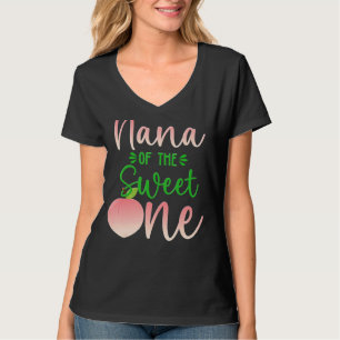 Nana från födelsedag en persika 1:a sommarfrukt Fa T Shirt