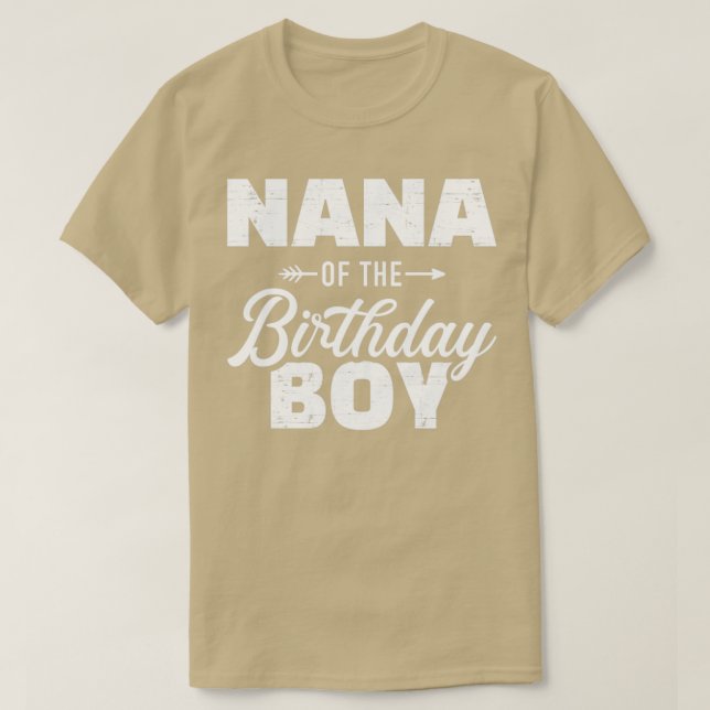 Nana från födelsedagspojken, son som matchar famil t shirt (Design framsida)