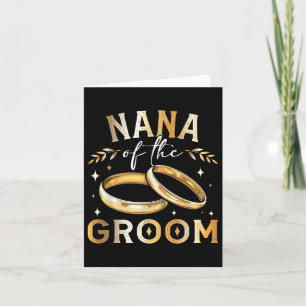 Nana från Groom Grooms Nana Bröllop och Engageme Kort