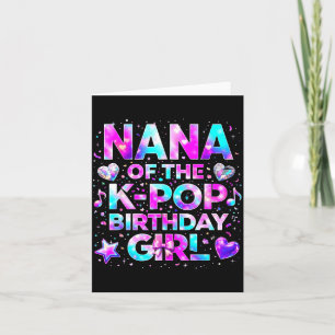 Nana från The K-p Birthday Girls koreansk musik Kort