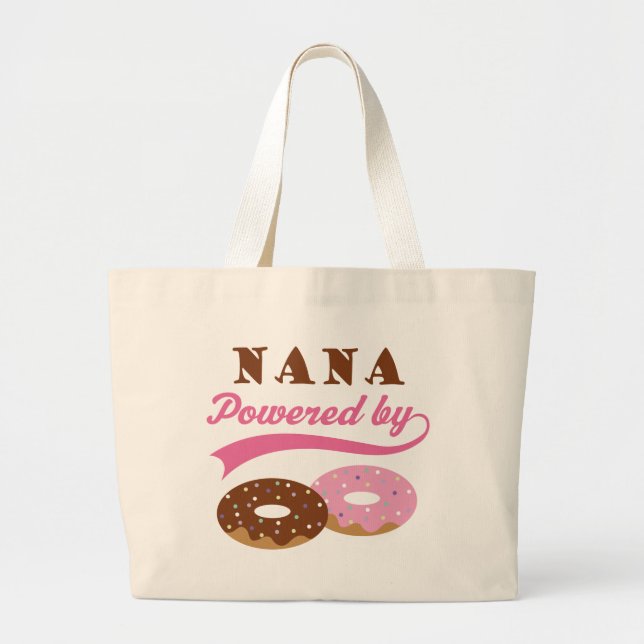 Nana gåva (Donuts) Jumbo Tygkasse (Framsidan)