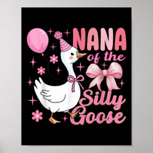 Nana Goose på den slumrande födelsedagskalan Fa Poster