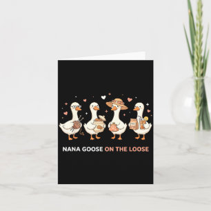 Nana Goose Rolig Mormor Mimi Ankälskare Ankunge Kort