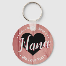 Nana Grand Children Personlig Namn Vi Kärlek You K Nyckelring