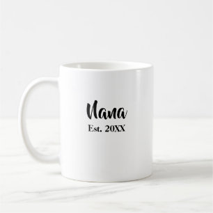 Nana Grandma Etablated New Grandma Mugg