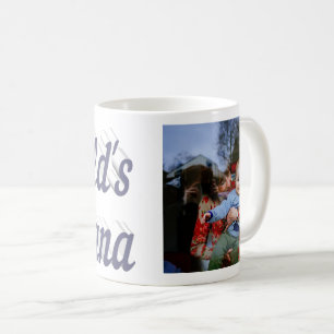 Nana grått-texkaffe mugg