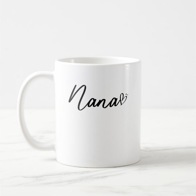 Nana, Gravid Annoucement Grandparent, Best Nana Kaffemugg (Vänster)