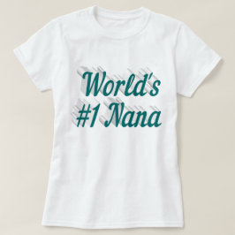 Nana grönt Mors dag T Shirt