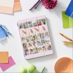 Nana Guld Flower Brev 24 Lodrät Photo Collage iPad Air Skydd<br><div class="desc">Fantastisk fotogåva till din nana. Utformningen har blommigt brev för "nana" som trycks i guld och dekoreras med rosa liljeblommor. Fotomallen har konfigurerats så att du kan lägga till 24 av dina favoritfoton, som alla visas i lodrät porträtt-format. Den här rutnätsfotosamlingen i stil ligger på rosa färg, som du gärna...</div>