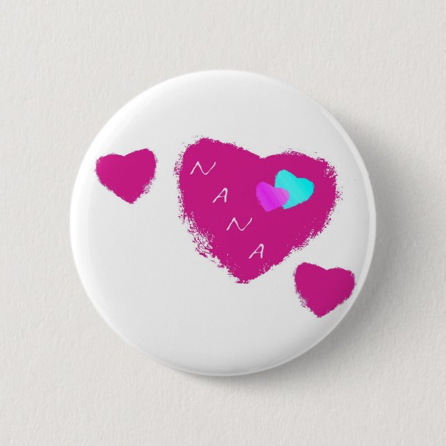 Nana Hearts Pin Knapp (Framsida)
