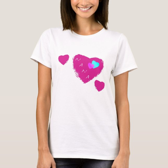 Nana Hearts T-Shirt (Framsida)