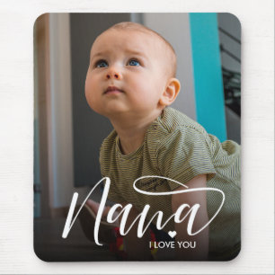 Nana I Kärlek You Typography Photo Musmatta