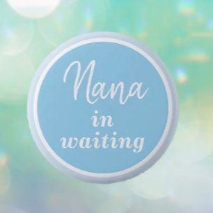 Nana i Väntande BLUE-knapp Knapp