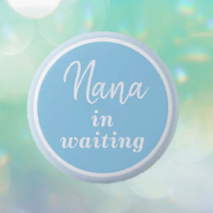 Nana i Väntande BLUE-knapp Knapp