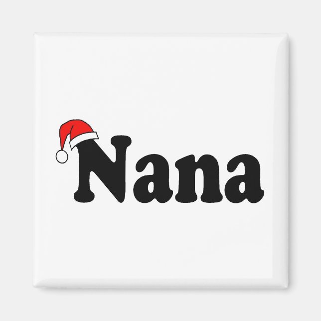 Nana jul Santa Hat Magnet (Framsidan)
