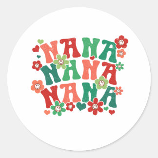 Nana jul Stickers Runt Klistermärke