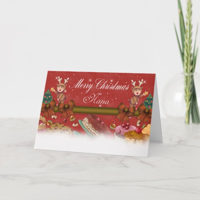 Nana julkort - gulligt kort för Nana (Framsida)