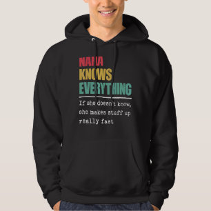 Nana känner till allt världens Underbarare farfar. Hoodie