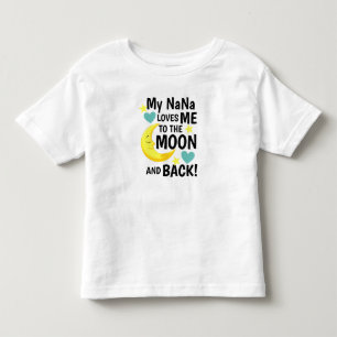 NaNa Kärlek Jag till Måne och bak Baby T-Shirt