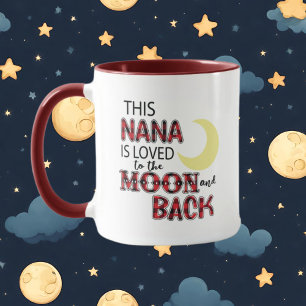 Nana kärlek måne ord mugg