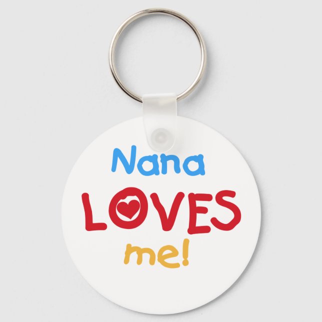Nana Kärlek Me T-shirts och gåvor Nyckelring (Framsida)