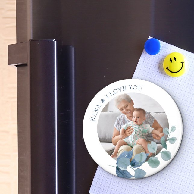 Nana Kärlek You Eucalyptus Löv Photo Mag Magnet (Skapare uppladdad)