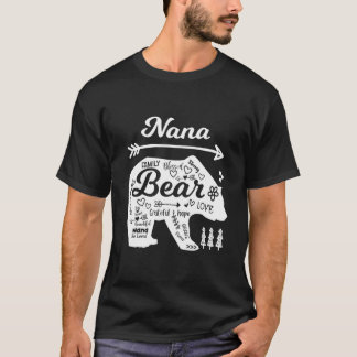 Nana kärleksord Björn med Doodle S Mormor T Shirt