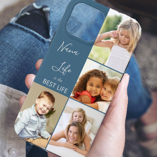 Nana Life är Best Life 4 Photo Collage Blue