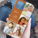 Nana Life är Best Life 4 Photo Collage Brown<br><div class="desc">Anpassningsbar fotot iphone case för nana (eller redigera för någon annan) med 4 av bilderna som du föredrar. Fotomallen har ställts in för visning av bilder i lodrät porträtt och kvadratinstagram. Nana-citatet lyder "Nana Life är det bästa livet" som du kan redigera för någon annan om du vill, men du...</div>