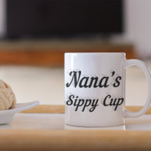 Nana lustiga kaffecitattecken, svart halvtext