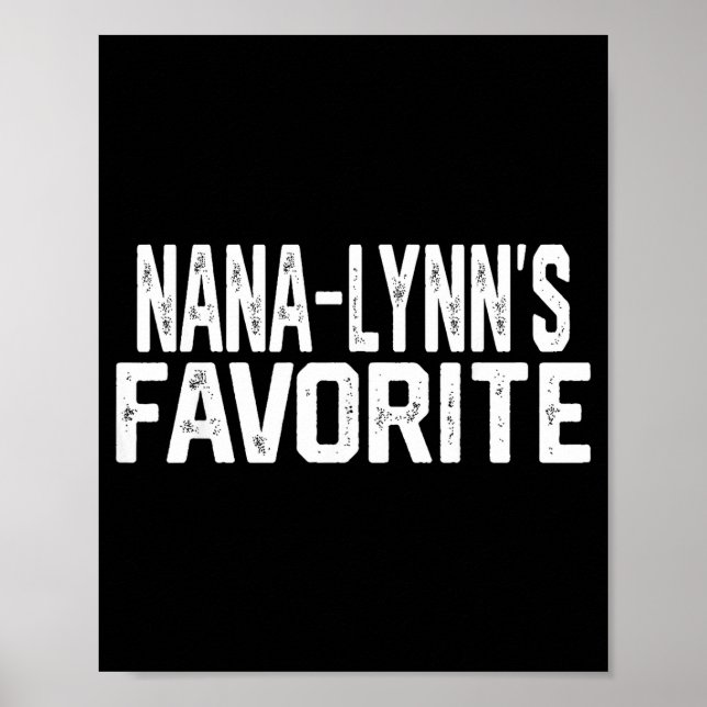 Nana-lynn’s Favorite Funny Grandparent Granhild Vi Poster (Framsidan)
