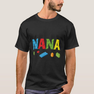 Nana Master Builder Bygger Bricks Block-familjen T Shirt