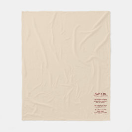 Nana & Me Cuddle Blanket Fleecefilt