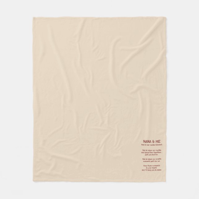Nana & Me Cuddle Blanket Fleecefilt (Framsidan)