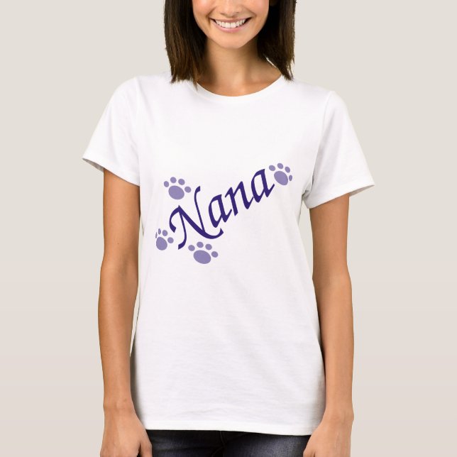Nana med tassar t-shirt (Framsida)