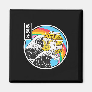 Nana Mjölk Surfing Kanagawa Våg Kawaii Anime Vapor Magnet
