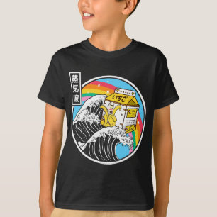Nana Mjölk Surfing Kanagawa Våg Kawaii Anime Vapor T Shirt
