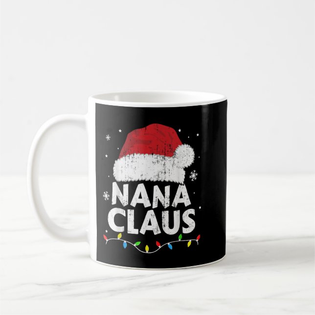 Nana morma claus christmas ljus matchande famil kaffemugg (Vänster)